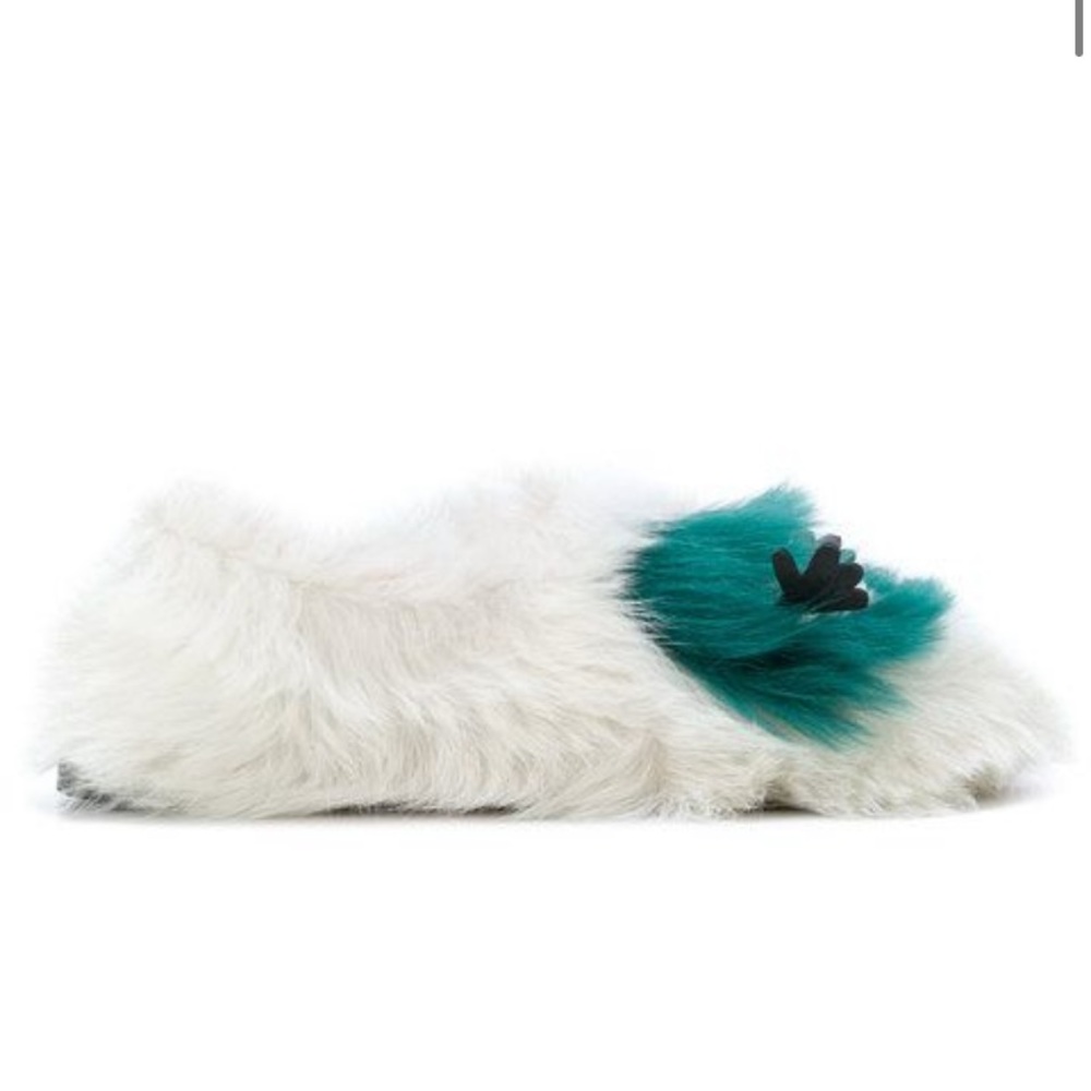 ANYA HINDMARCH
Eyes Shearling Slipper Shoes In Ivory